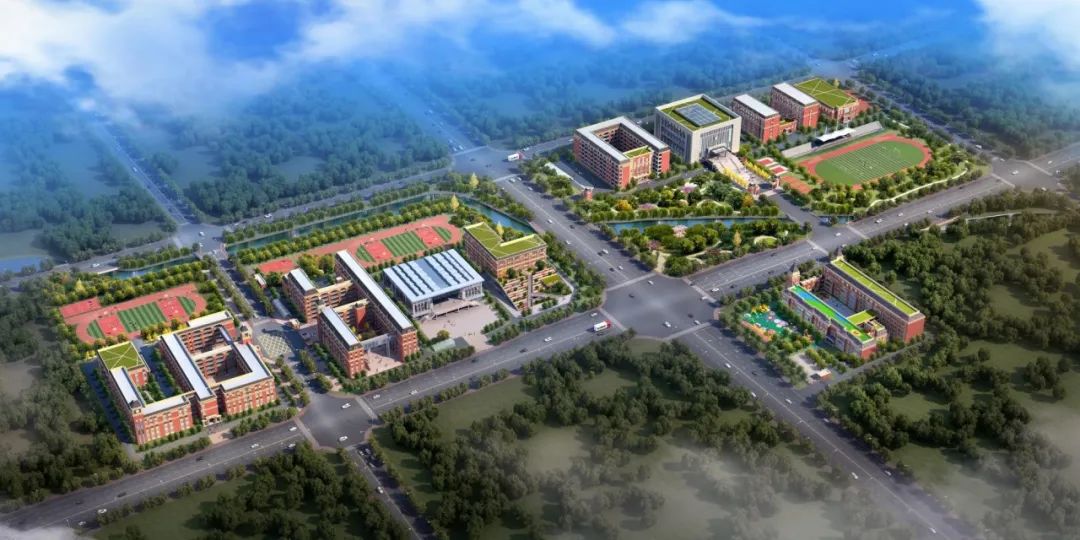 南陽市第五完全學校鳥瞰圖